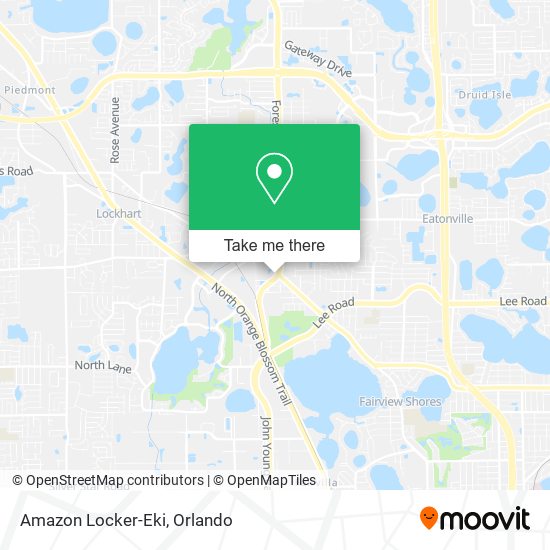 Amazon Locker-Eki map