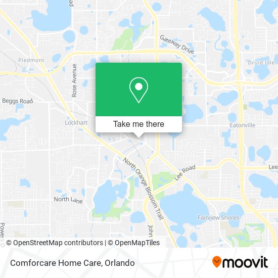 Mapa de Comforcare Home Care