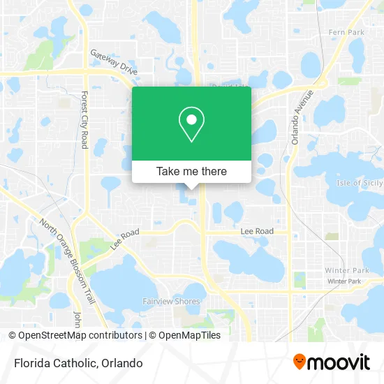 Florida Catholic map