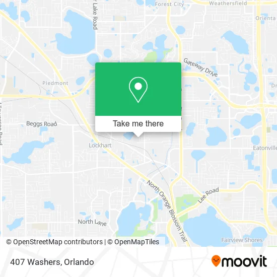 407 Washers map