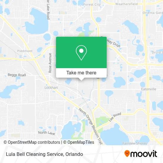 Lula Bell Cleaning Service map