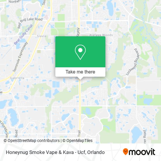 Mapa de Honeynug Smoke Vape & Kava - Ucf