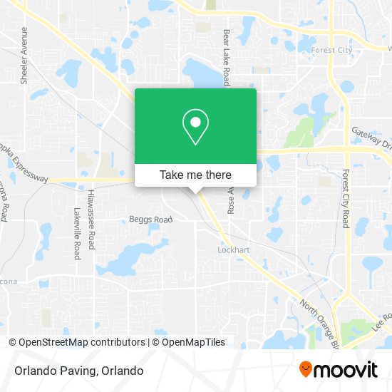 Mapa de Orlando Paving