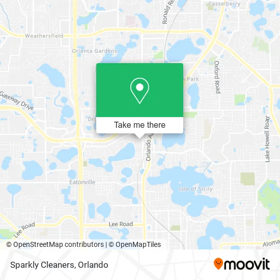 Sparkly Cleaners map