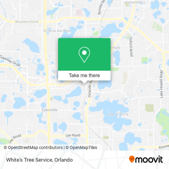 White's Tree Service map