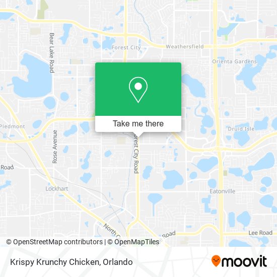 Mapa de Krispy Krunchy Chicken