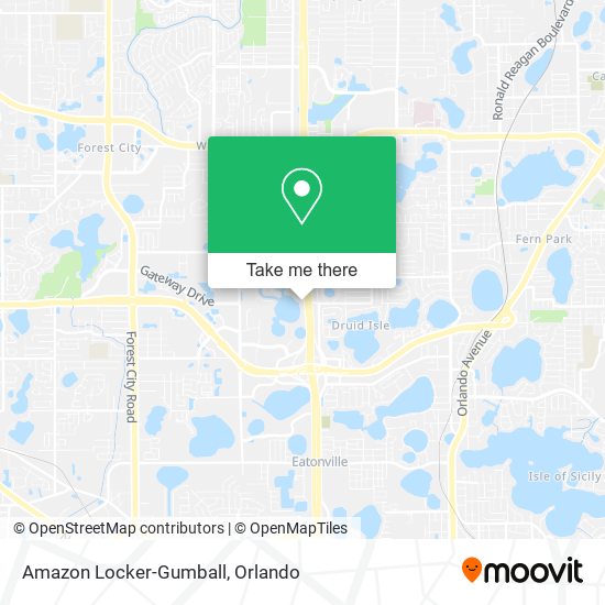 Amazon Locker-Gumball map