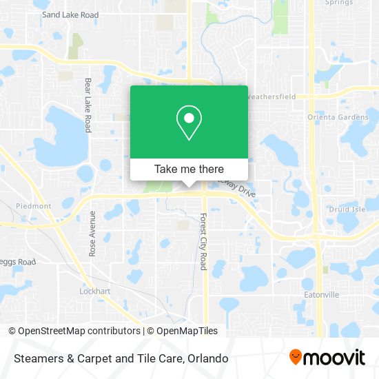 Steamers & Carpet and Tile Care map