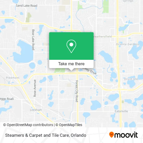 Steamers & Carpet and Tile Care map