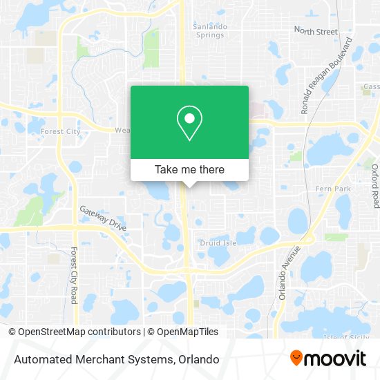 Mapa de Automated Merchant Systems