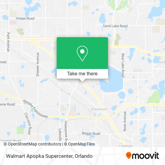 Walmart Apopka Supercenter map
