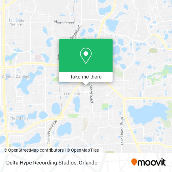 Mapa de Delta Hype Recording Studios