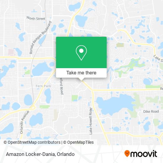 Mapa de Amazon Locker-Dania