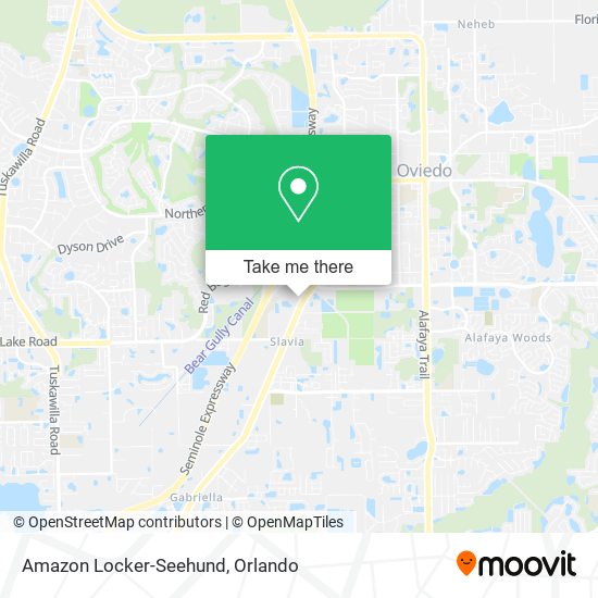 Amazon Locker-Seehund map