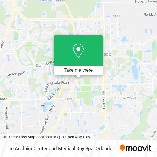 The Acclaim Center and Medical Day Spa map