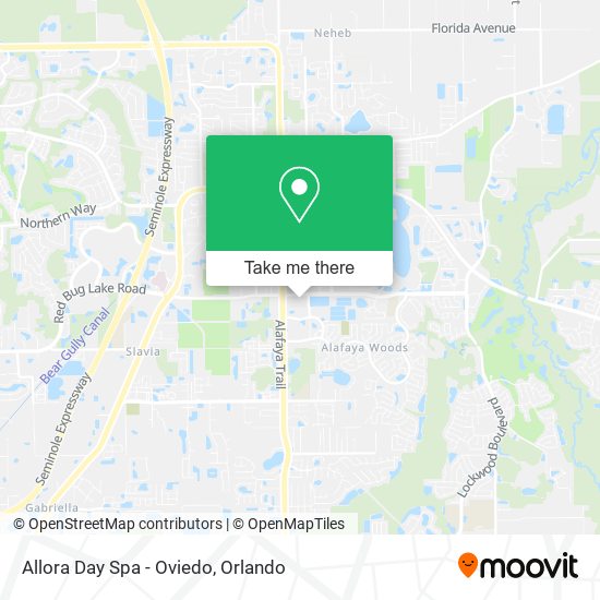 Allora Day Spa - Oviedo map
