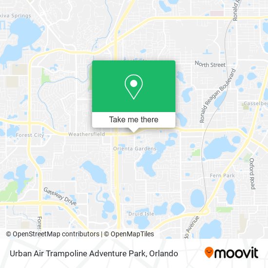 Urban Air Trampoline Adventure Park map
