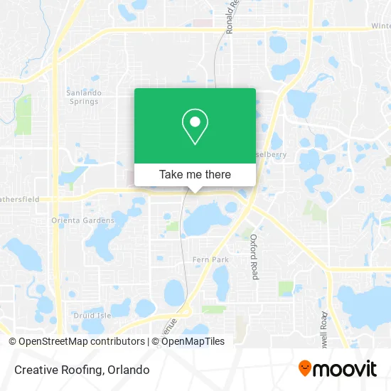 Creative Roofing map