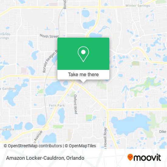 Mapa de Amazon Locker-Cauldron