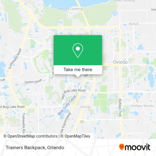 Trainers Backpack map