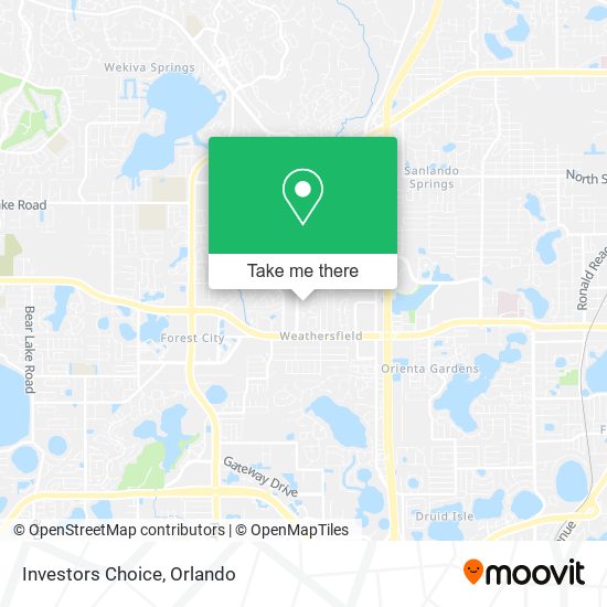 Mapa de Investors Choice