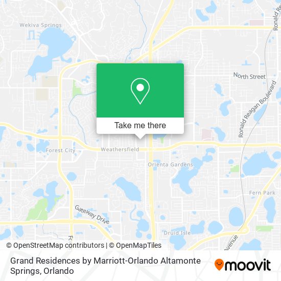 Mapa de Grand Residences by Marriott-Orlando Altamonte Springs