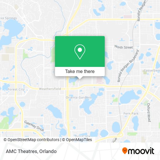AMC Theatres map