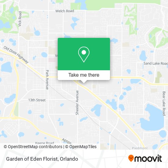Garden of Eden Florist map