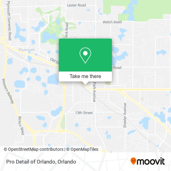 Mapa de Pro Detail of Orlando