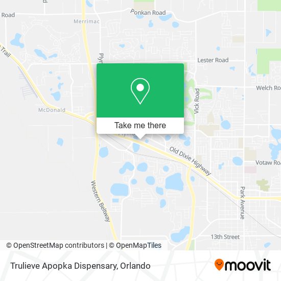 Mapa de Trulieve Apopka Dispensary