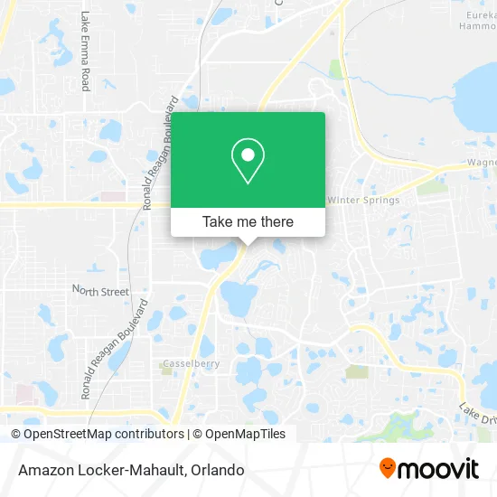 Amazon Locker-Mahault map