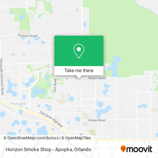 Mapa de Horizon Smoke Shop - Apopka