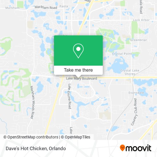 Dave's Hot Chicken map