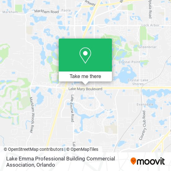 Lake Emma Professional Building Commercial Association map