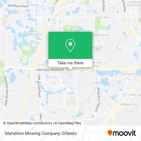 Marathon Mowing Company map