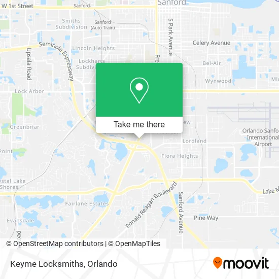 Keyme Locksmiths map