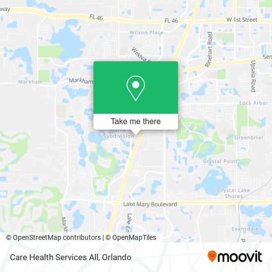 Mapa de Care Health Services All