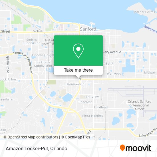 Mapa de Amazon Locker-Put