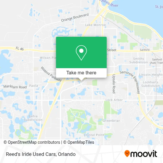 Reed's Iride Used Cars map