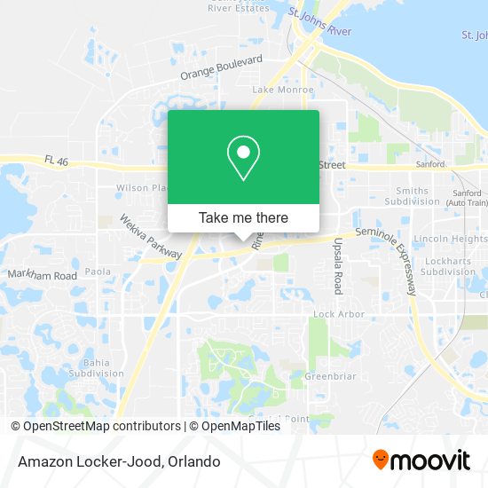 Amazon Locker-Jood map