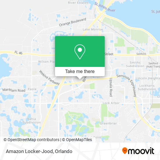 Amazon Locker-Jood map