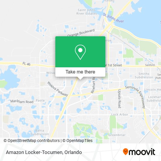 Mapa de Amazon Locker-Tocumen
