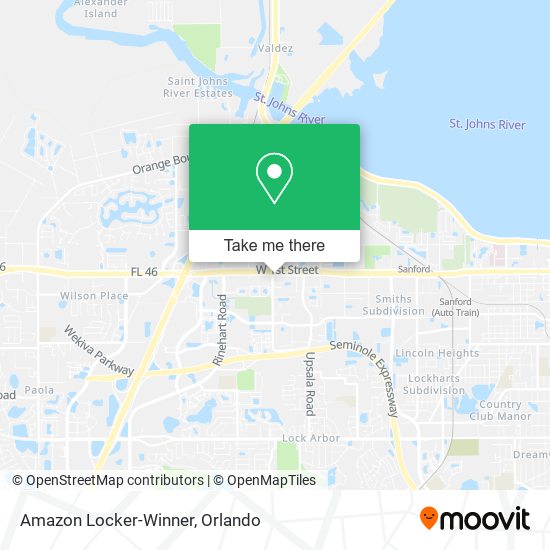 Mapa de Amazon Locker-Winner