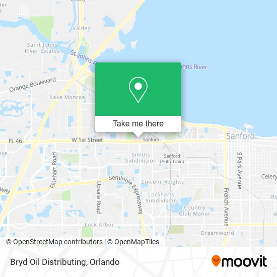 Bryd Oil Distributing map