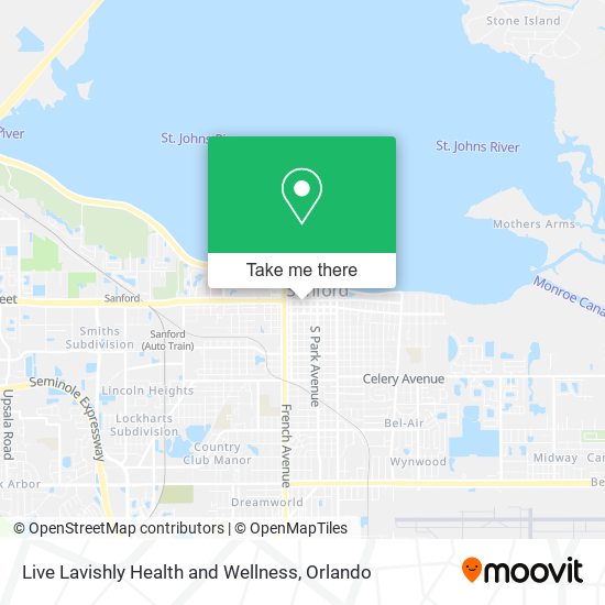 Live Lavishly Health and Wellness map