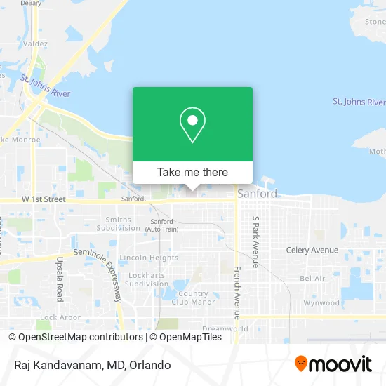 Raj Kandavanam, MD map