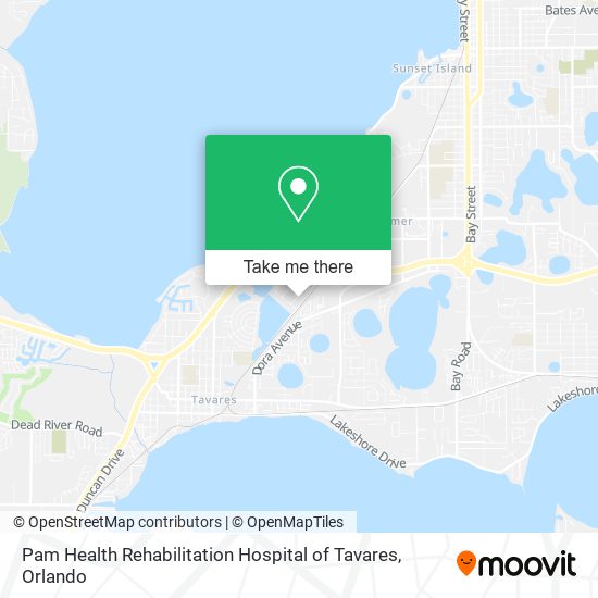 Pam Health Rehabilitation Hospital of Tavares map