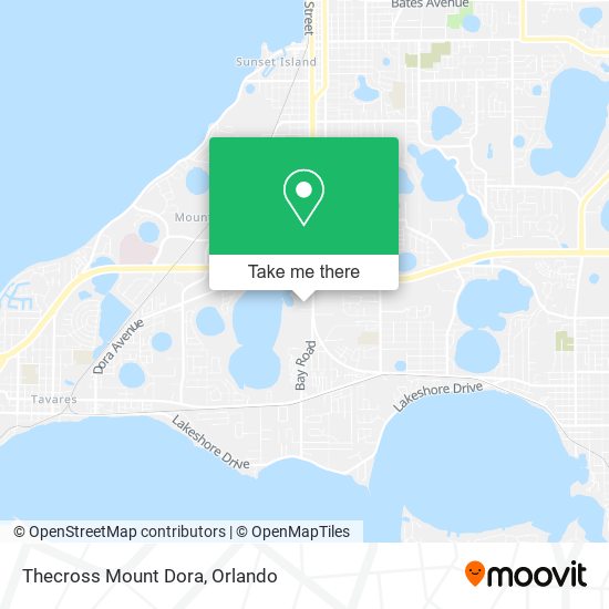 Mapa de Thecross Mount Dora