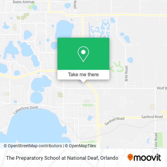 The Preparatory School at National Deaf map