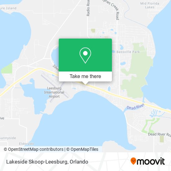 Lakeside Skoop-Leesburg map